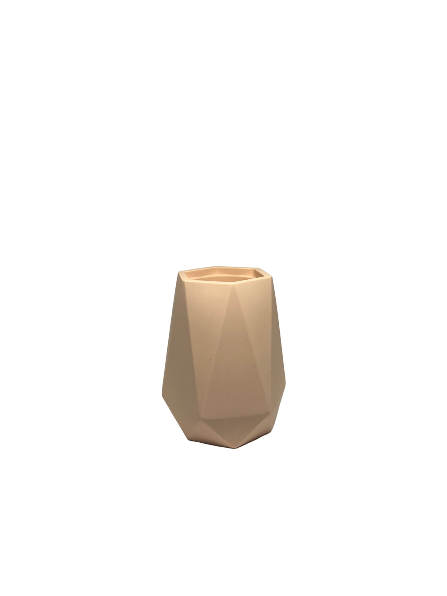 Geometric Vase - Peach