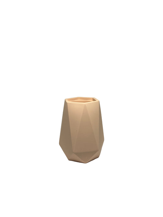 Geometric Vase - Peach